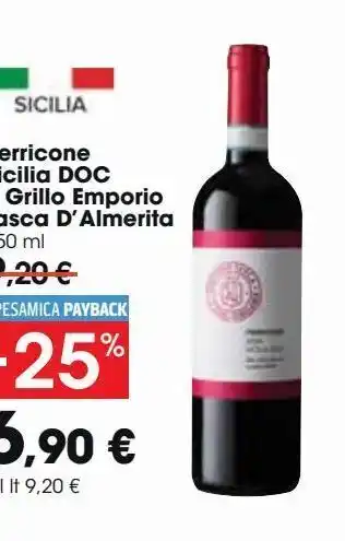 Carrefour Market Perricone sicilia doc o grillo emporio tasca d'almerita offerta