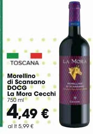 Carrefour Market Morellino di scansano docg la mora cecchi offerta