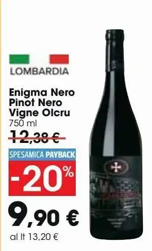 Enigma nero pinot nero vigne olcru