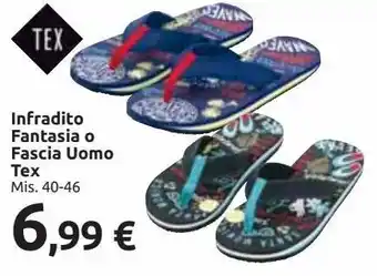 Carrefour Market Infradito fantasia o fascia uomo tex offerta