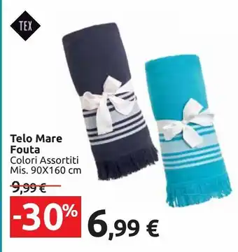 Carrefour Market Telo mare fouta offerta