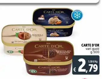 Deco Supermercati Gelati carte d'or vari gusti g 500 offerta