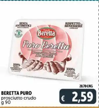 Deco Supermercati Prosciutto crudo beretta puro g 90 offerta