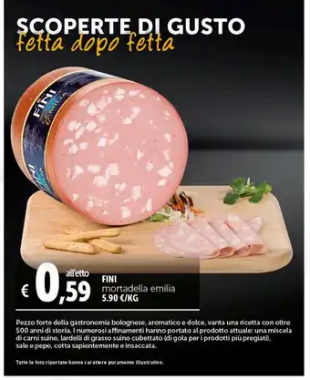 Deco Supermercati Mortadella emilia fini l'etto offerta