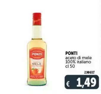 Deco Supermercati Aceto di mele ponti 100% italiano 50cl offerta