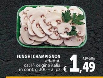 Deco Supermercati Funghi champignon affettati g 300 offerta