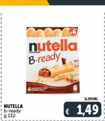 Deco Supermercati Nutella b-ready g 132 offerta