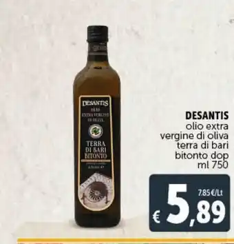 Deco Supermercati Olio extra vergine di oliva desantis terre di bari bitonto dop ml 750 offerta