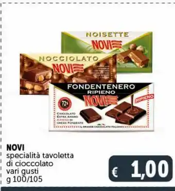 Deco Supermercati Specialità di cioccolato novi vari gusti g 100/105 offerta