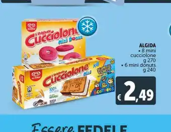 Deco Maxistore Algida 8 mini cucciolone g 270 * 6 mini donuts g 240 offerta