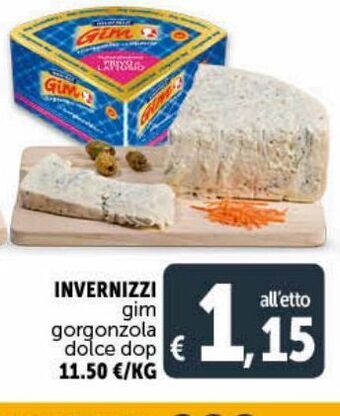 Deco Maxistore Invernizzi gim gorgonzola dolce dop offerta