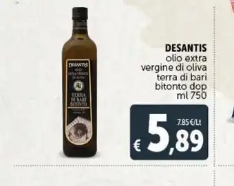 Deco Maxistore Desantis olio extra vergine di oliva terra di bari bitonto dop ml 750 offerta