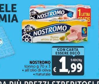 Deco Maxistore Nostromo tonno g 70 x 3 offerta