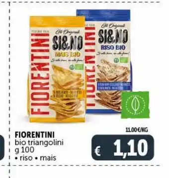 Fiorentini bio triangolini g 100 riso mais