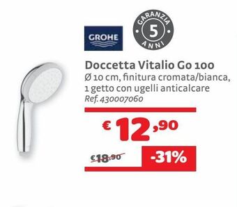 Bricocenter Doccetta vitalio go 100 offerta