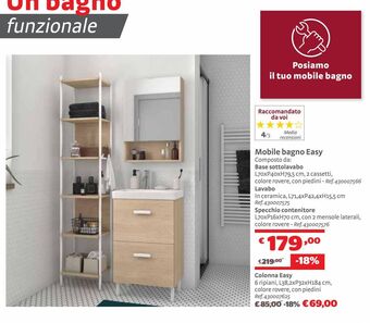Bricocenter Mobile bagno easy offerta