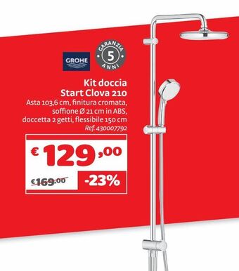 Kit doccia start clova 210