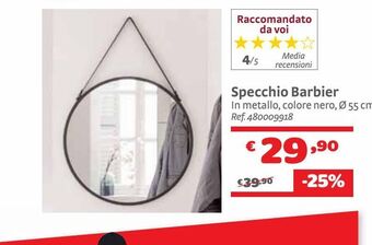 Bricocenter Specchio barbier offerta