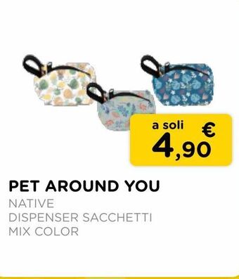 Pet around you / native / dispenser sacchetti / mix color
