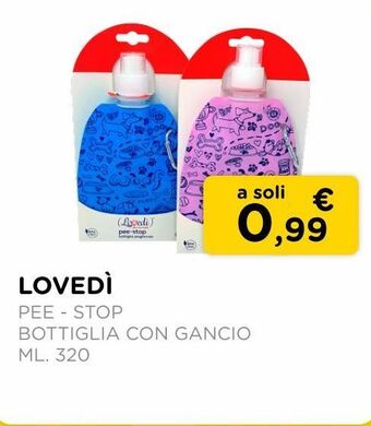 Arcaplanet Lovedì/ pee-stop / bottiglia con gancio/ ml.320 offerta