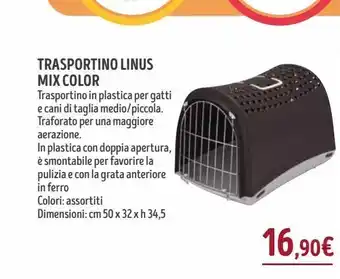 Trasportino linus mix color