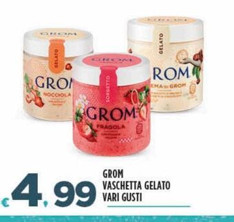 Deco Superfreddo Grom vaschetta gelato vari gusti offerta