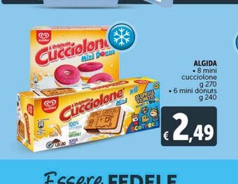 Deco Maxistore Algida 8 mini cucciolone g 270 * 6 mini donuts g 240 offerta