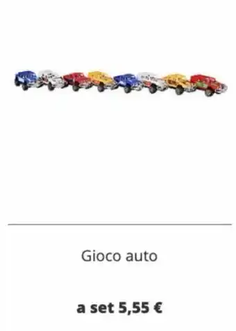 Tedi Gioco Auto a Set offerta