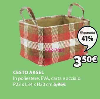 JYSK Cesto aksel offerta