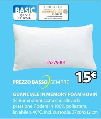 JYSK Guanciale in memory foam hovin offerta