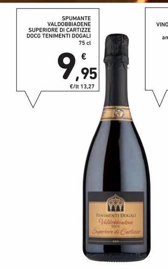 Spazio Conad Spumante valdobbiadene superiore di cartizze docg tenimenti dogali offerta