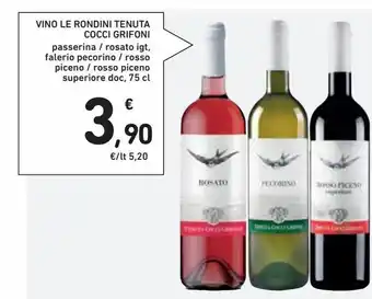 Spazio Conad Vino le rondini tenuta cocci grifoni offerta