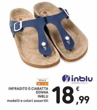Infradito o ciabatta donna inblu