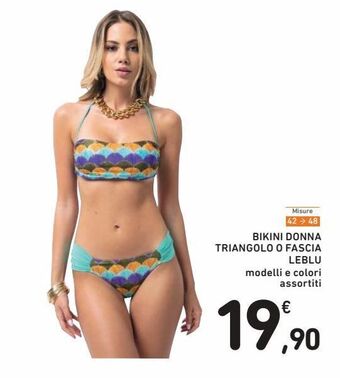 Spazio Conad Bikini donna triangolo o fascia leblu offerta