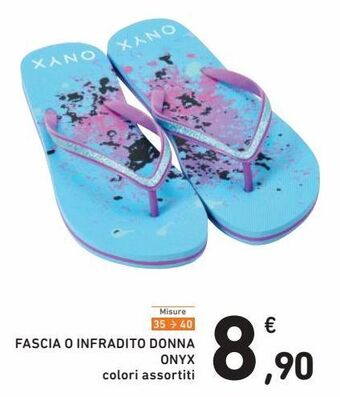 Fascia o infradito donna onyx