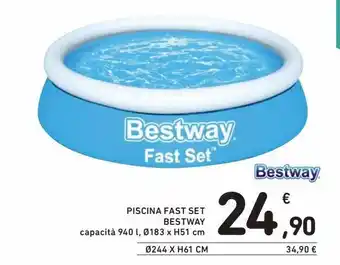 Spazio Conad Piscina fast set bestway offerta