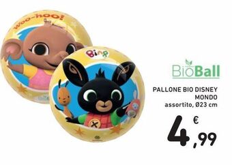 Spazio Conad Pallone bio disney mondo offerta