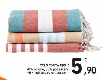 Spazio Conad Telo fouta righe offerta