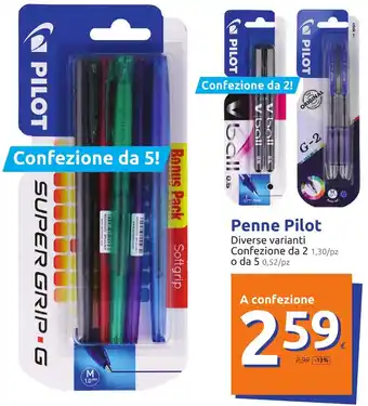 Action Penne Pilot a Confezione offerta