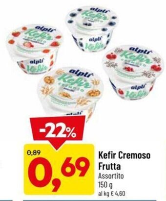 DPiù Kefir Cremoso Frutta Assortito 150 g offerta