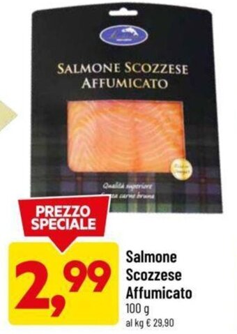 DPiù Salmone Scozzese Affumicato 100 g offerta