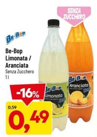 DPiù Be-Bop Limonata / Aranciata Senza Zucchero 1 L offerta