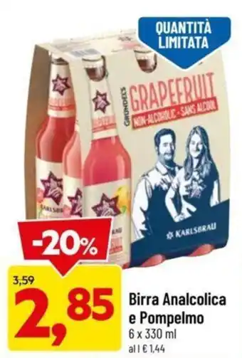 Birra Analcolica E Pompelmo 6 x 330 ml
