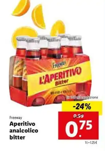 Lidl Aperitivo analcolico bitter offerta