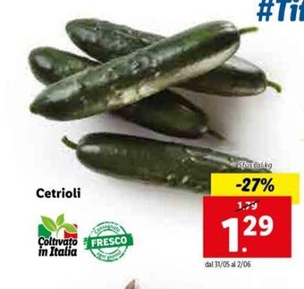 Lidl Cetrioli offerta