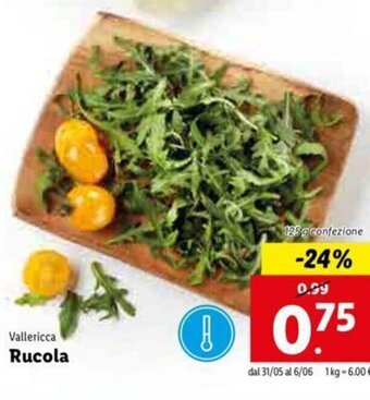 Lidl Rucola offerta