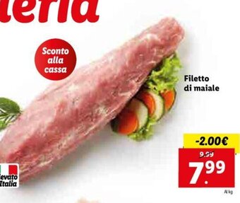 Lidl filetto di maiale offerta