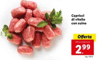 Lidl Capricci di vitello con suino offerta