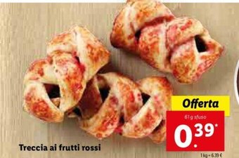 Lidl Treccia ai frutti rossi offerta