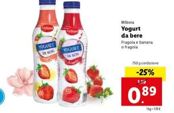 Lidl Yogurt da bere offerta